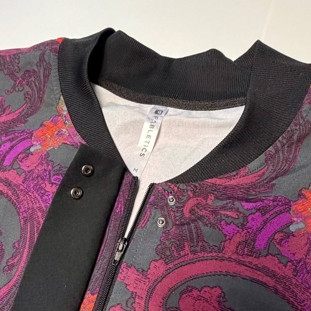 Fabletics Ithaca Bomber Jacket Activewear Floral … - image 8